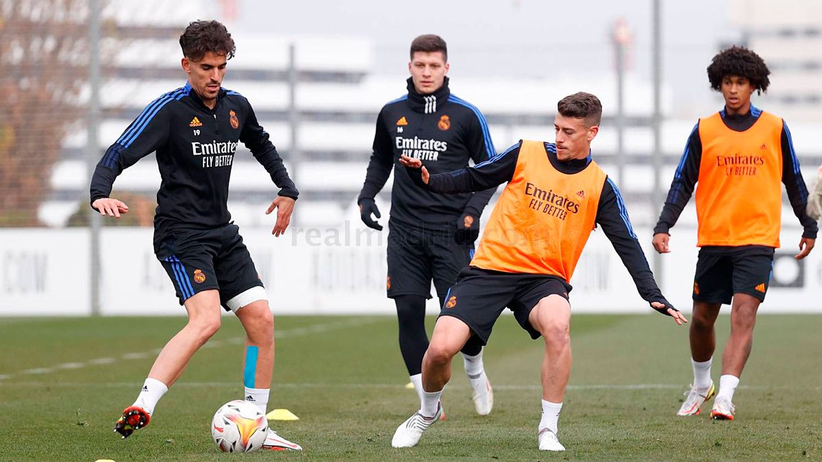 El Madrid prepara el partido ante el Athletic