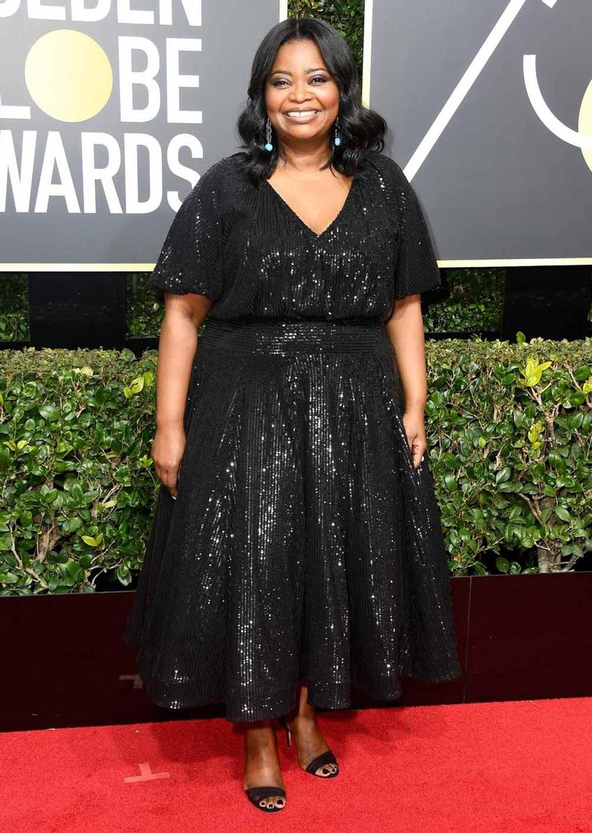 Octavia Spencer, muy sonriente