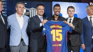 Paulinho en su presentación