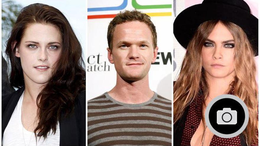 Kristen Stewart, Neil Patrick Harris y Cara Delevinge.