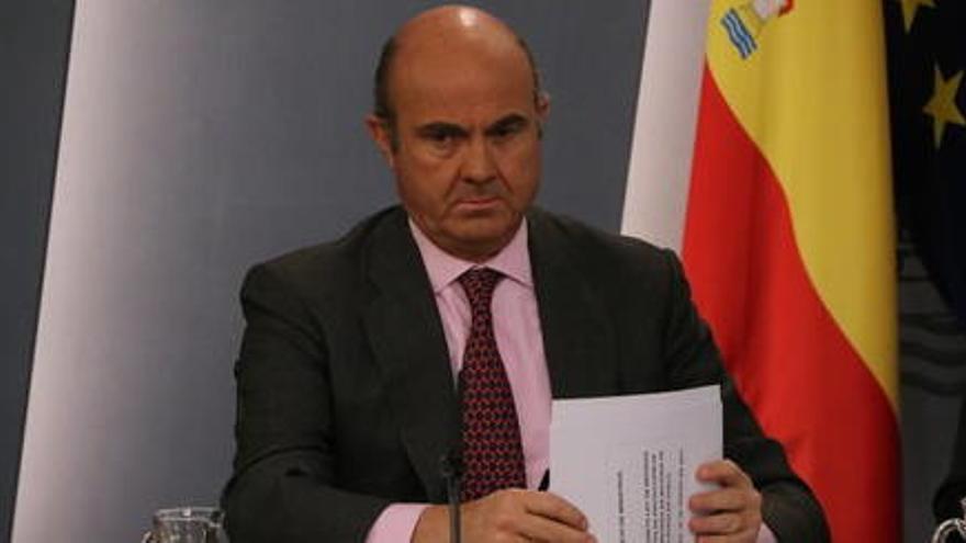 El ministre d&#039;Economia, Luis de Guindos.