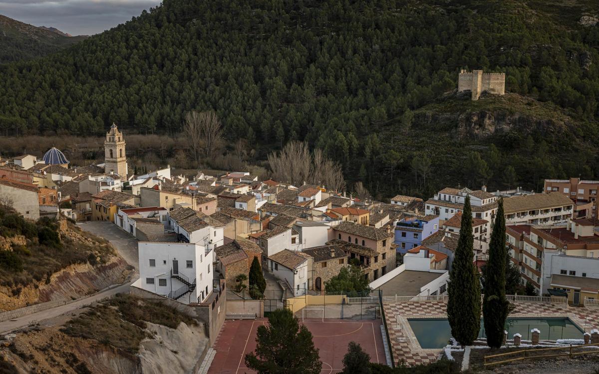 Panorámica del pueblo de Gaibiel, en el Alto Palancia.