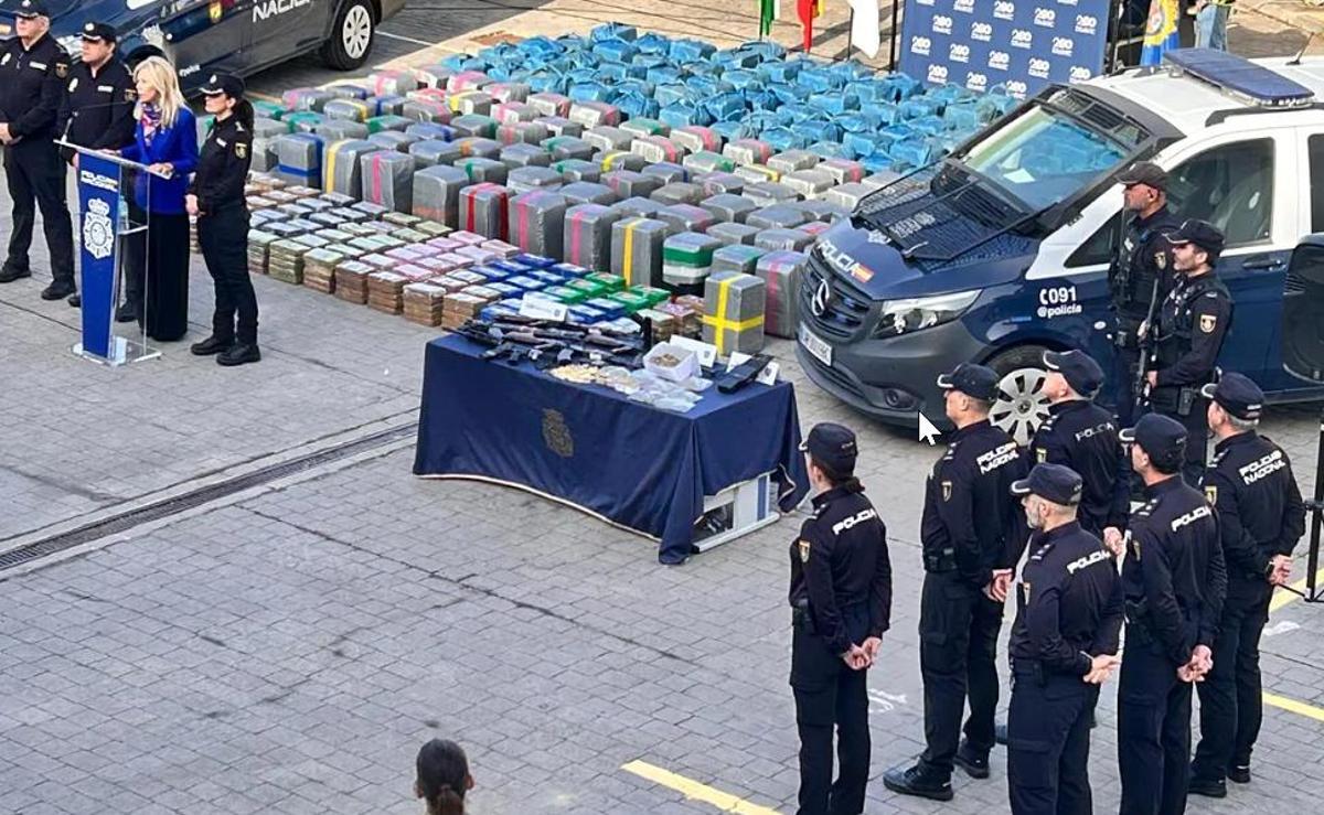 El alijo aprehendido es la mayor cantidad de cocaína intervenida en la provincia de Huelva