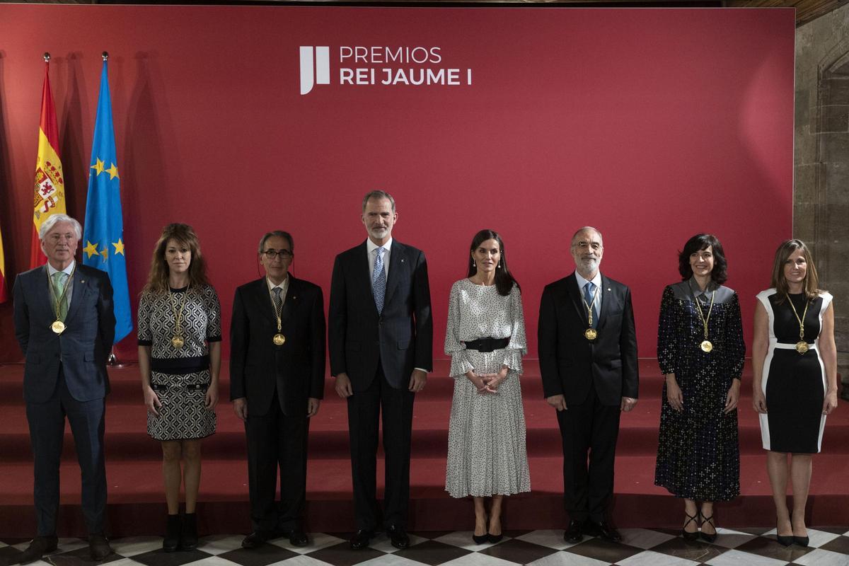 Premios Jaume l en la Lonja, el año pasado con los reyes Felipe y Letizia