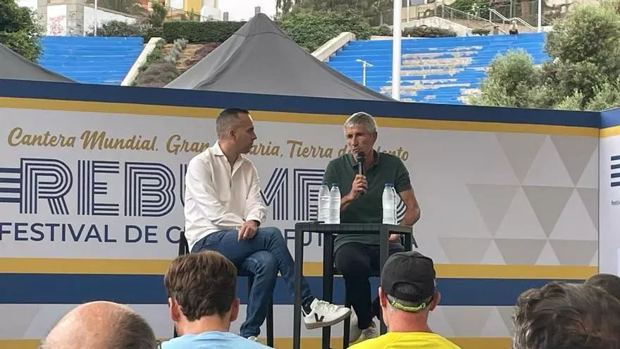 Intervención de Quique Setién en Rebumbio