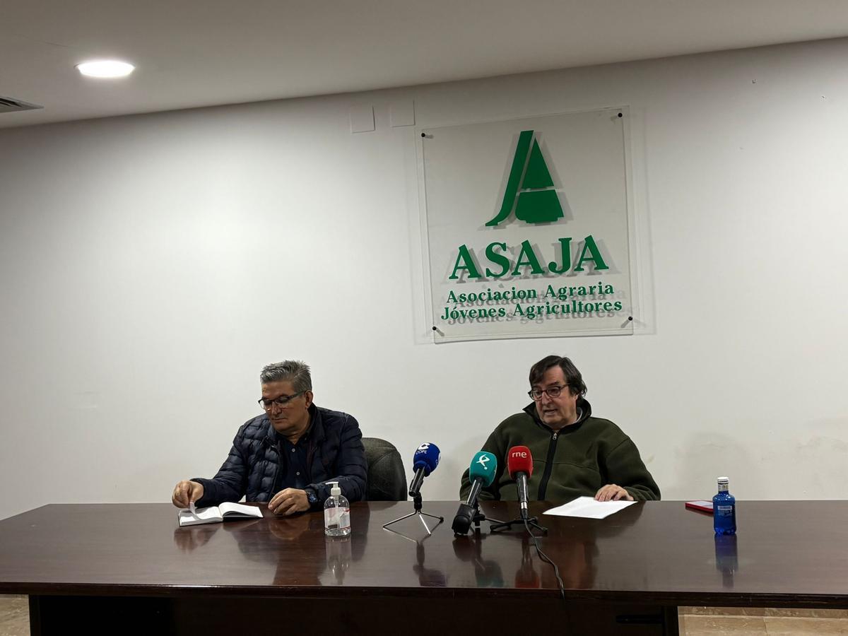 Ángel García Blanco y Paulino Marcos en rueda de prensa este jueves.