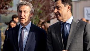Feijóo arriba a la campanya de Moreno després de mesos d’afinitat amb Ayuso