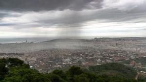 Chubasco en el área de Barcelona