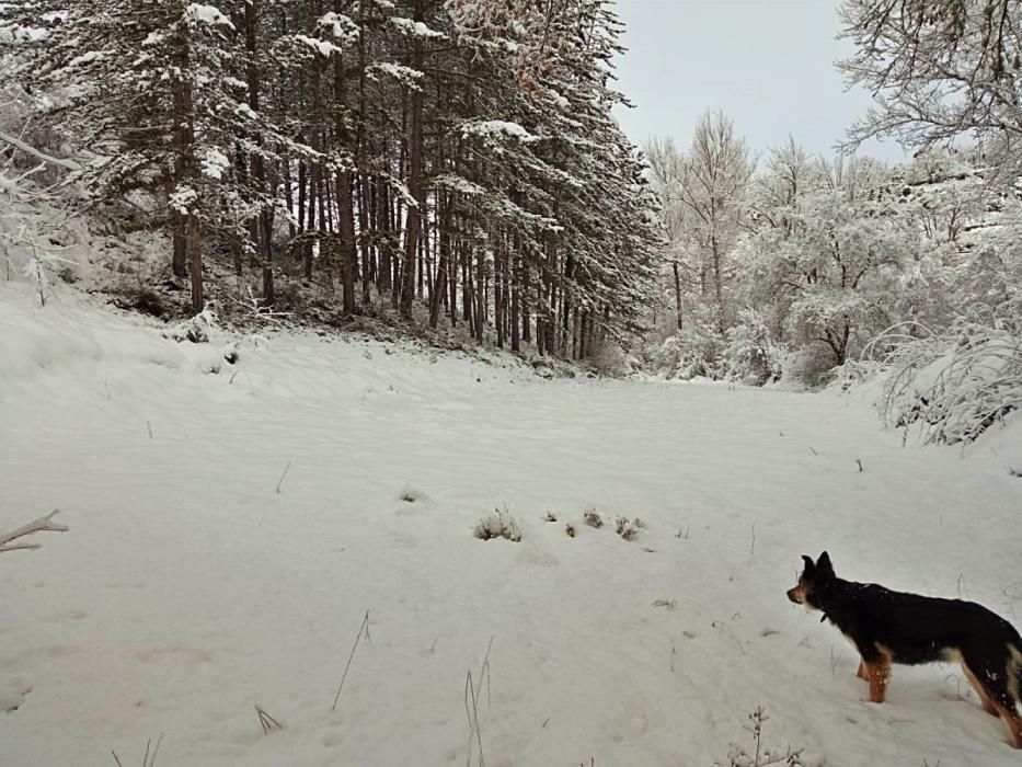 Schnee auf dem spanischen Festland