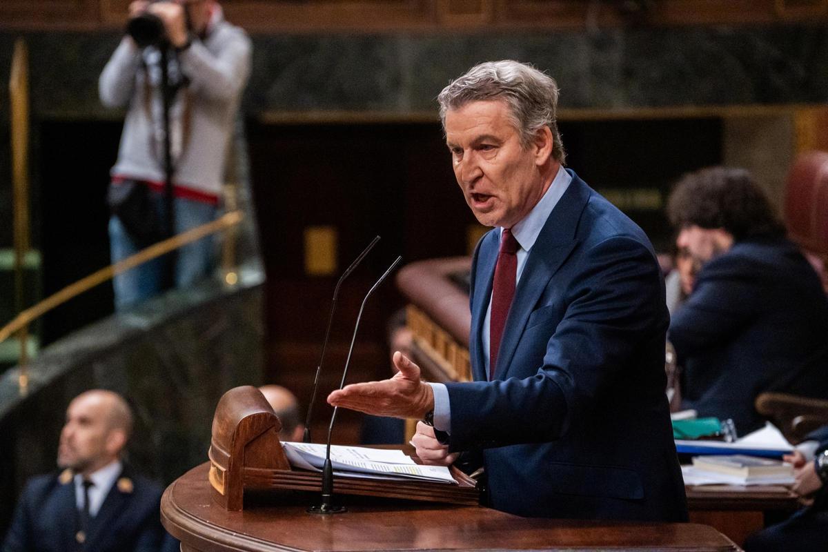 El presidente del Partido Popular, Alberto Núñez Feijóo.