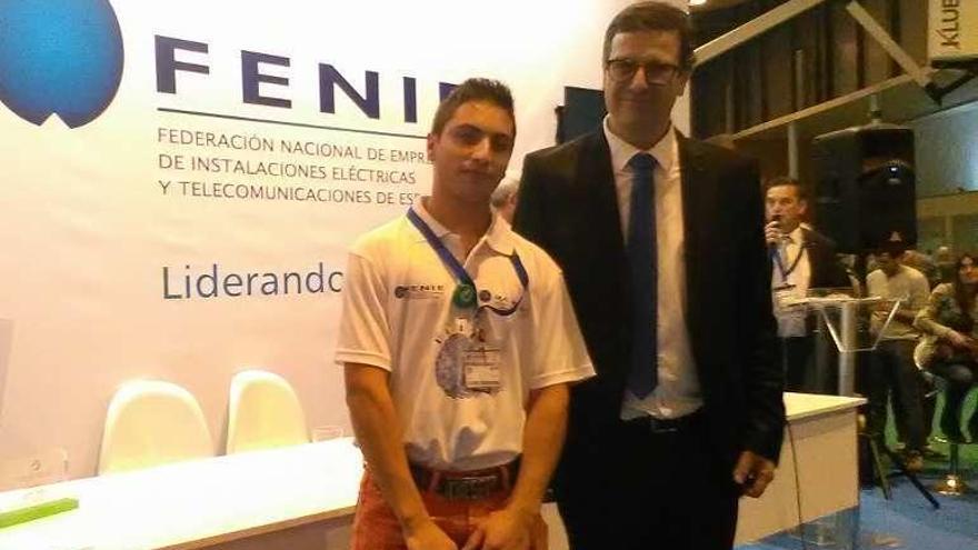 Felipe Luengo, tercero en el &quot;Concurso Nacional Jóvenes Instaladores&quot;