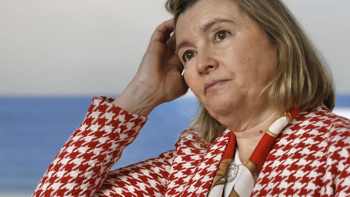 Isabel Artime, durante la conversación mantenida con LA NUEVA ESPAÑA. | MIKI LÓPEZ