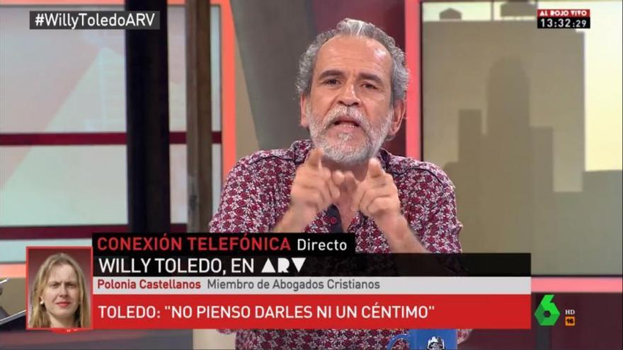 Bronca de Willy Toledo en &#039;Al rojo vivo&#039;: acusa a Ferreras de explotar a sus trabajadores