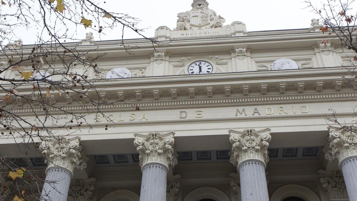 Bolsa de Madrid.