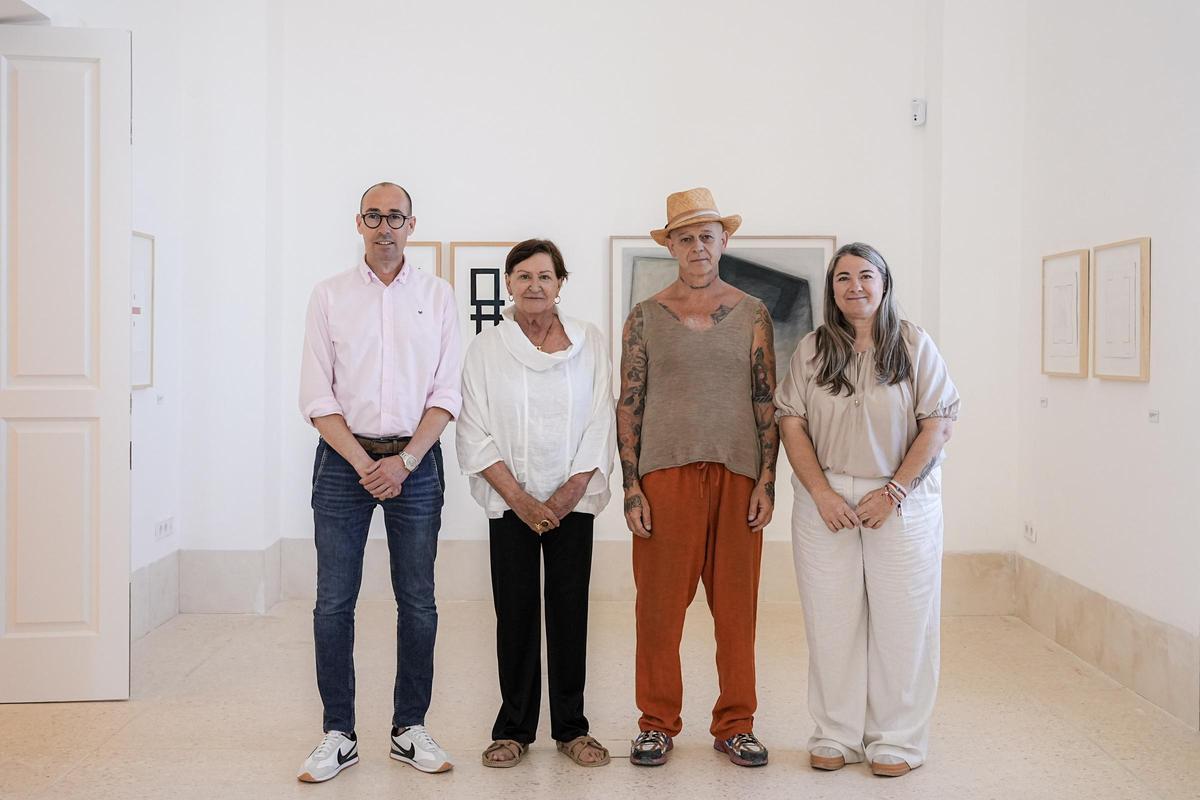 Óscar Portas, Cati Verdera, Manolo Oya y Eva Nieto en el Espacio cultural Faro de la Mola