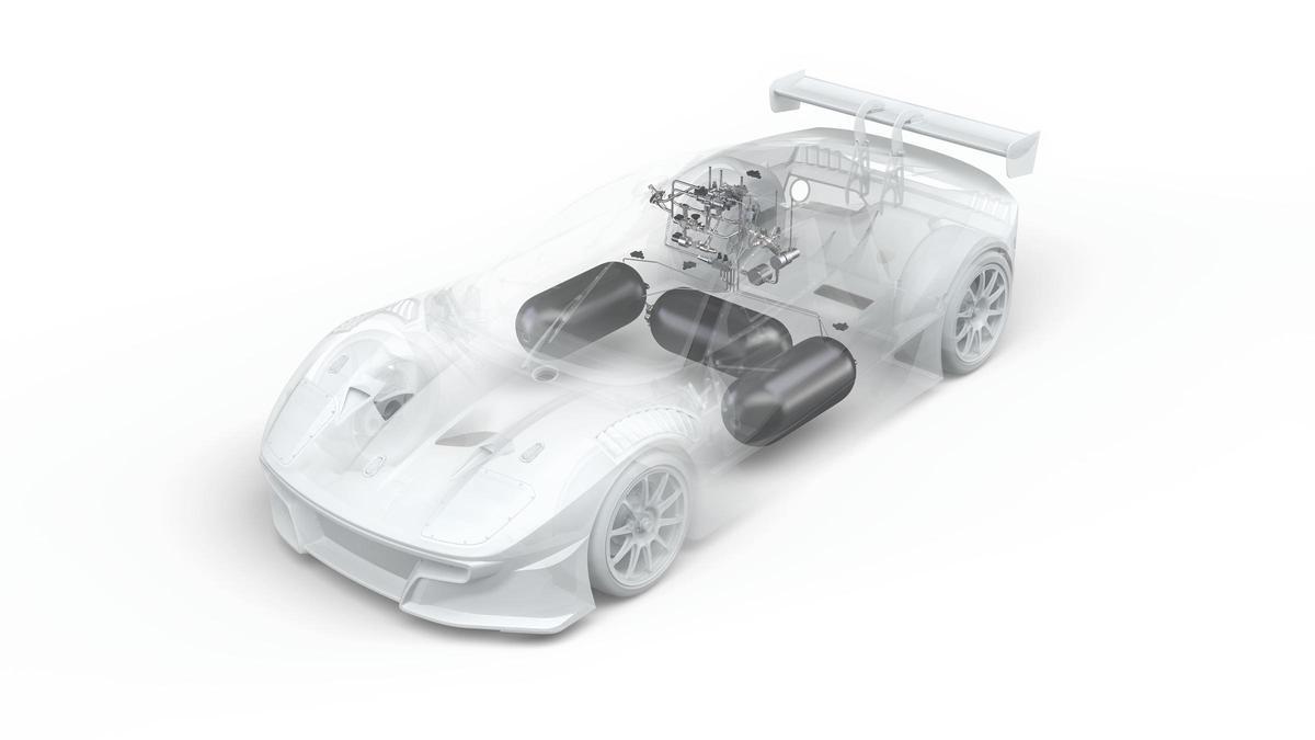 Esquema del Ligier JS2 RH2.