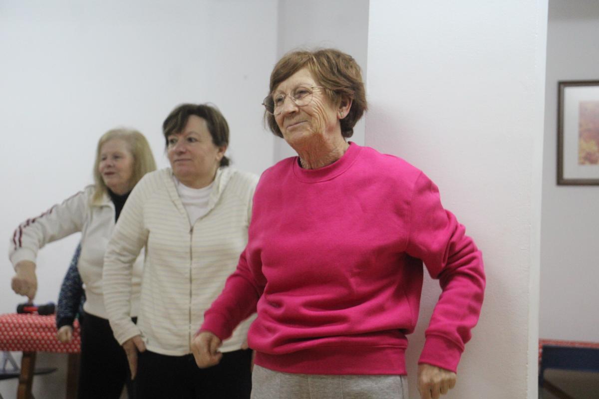Clases de gimnasia funcional en Requejo de Sanabria.