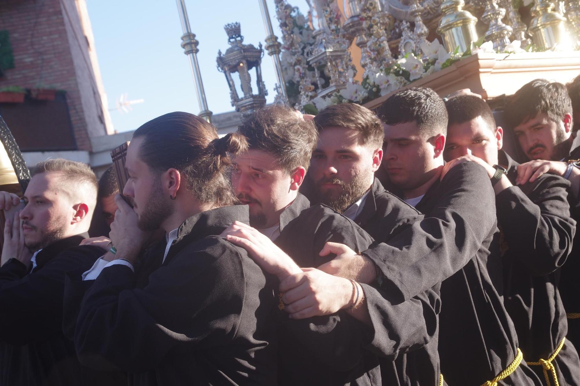 Procesión de la Virgen del Carmen Doloroso, titular de la sacramental del Corpus Christi de Pedregalejo
