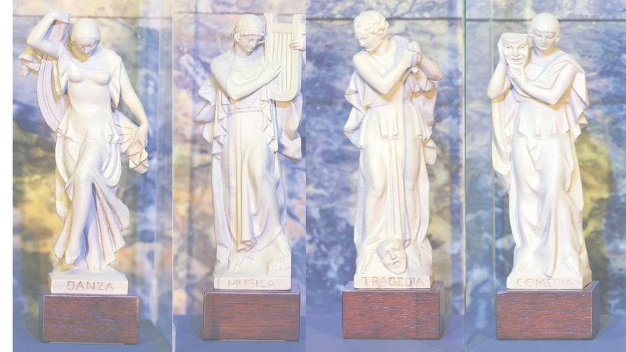 La intrahistoria de las estatuas del Teatro Principal: las musas de la inspiración