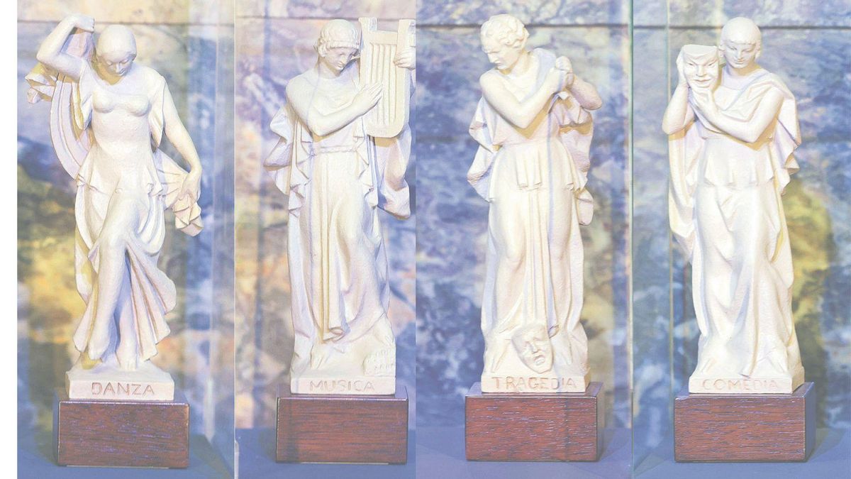 Los bocetos de las cuatro alegorías de Félix Burriel