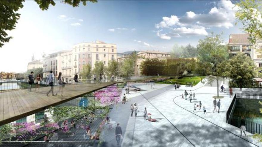 La plaça Catalunya es desplaçaria una mica cap al sud.