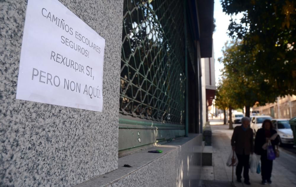 Protestas en Pontevedra contra el centro rexurdir