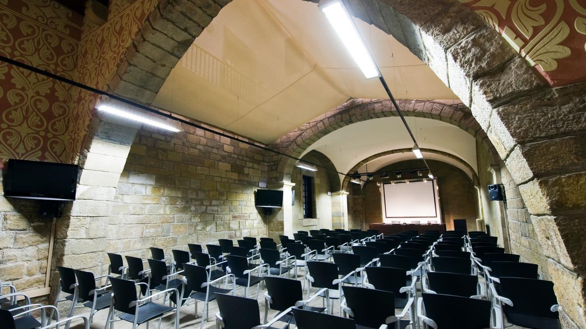 La Sala Gòtica de l'Hospital de Sant Andreu de Manresa on tindrà lloc l'obra de teatre