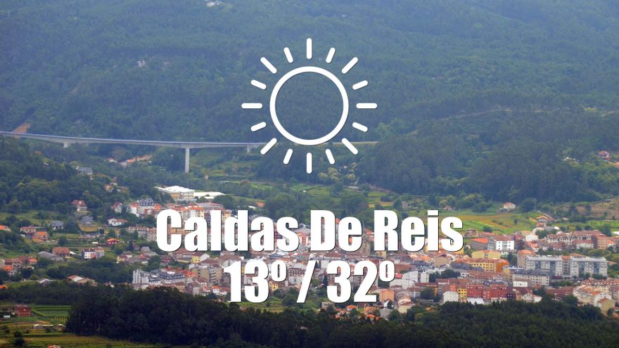El tiempo en Caldas de Reis: previsión meteorológica para hoy, lunes 16 de junio
