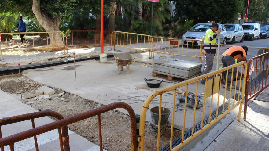 Almàssera reanuda las obras de accesibilidad de la avenida de Ausiàs March