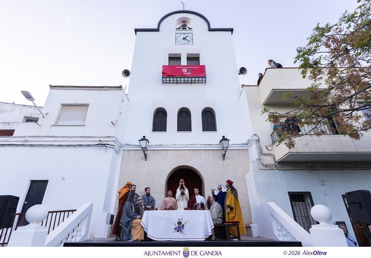Gandia abre la Semana Santa con el Domingo de Ramos y el Vía Crucis Viviente