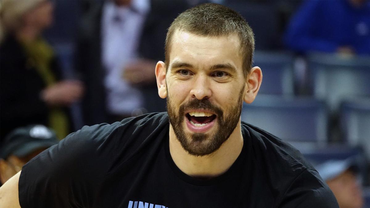 Marc Gasol visitó la pista del FC Barcelona