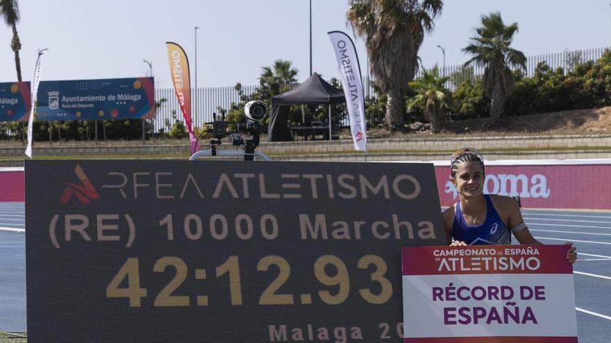 María Pérez bate el récord de España de 10.000 metros marcha