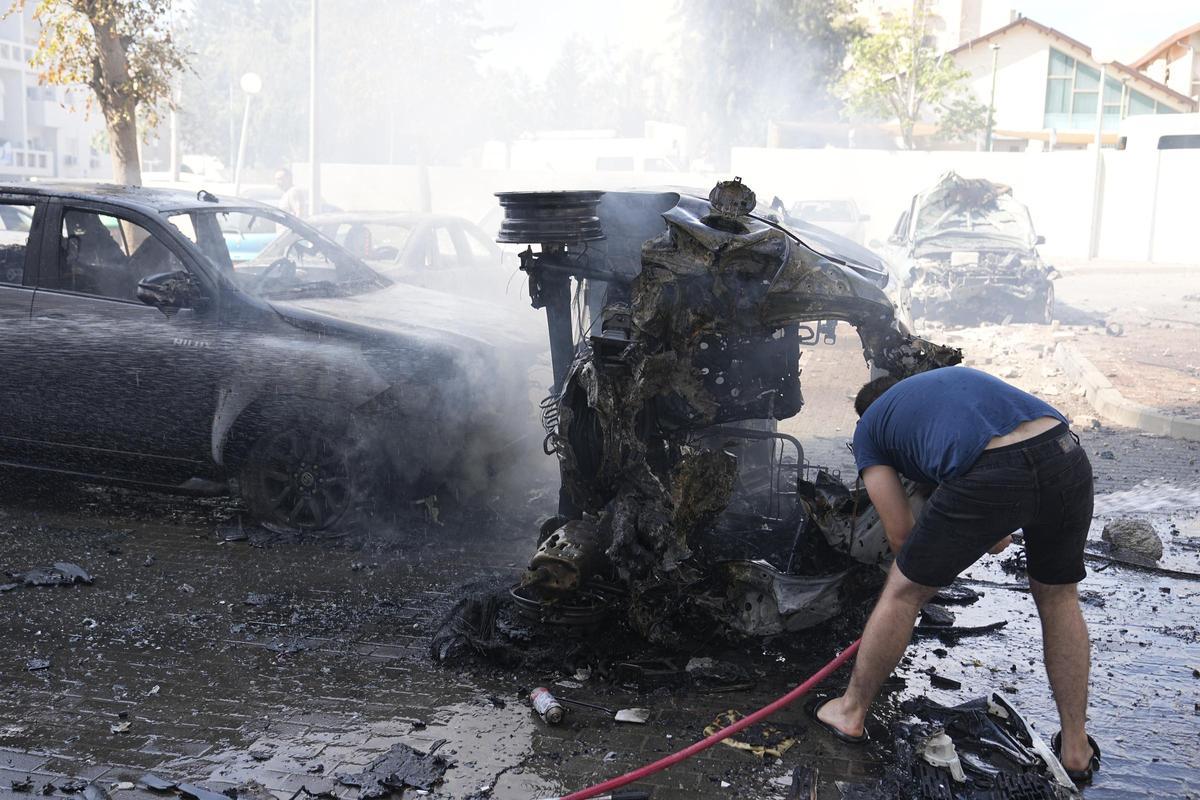 Ataque procedente de la Franja de Gaza en Ashkelon, Israel.