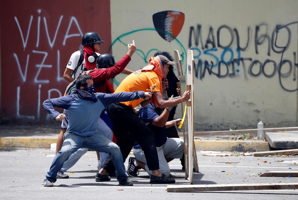 Jornada de protestas en Caracas