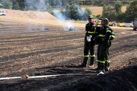 Incendi forestal a Sant Feliu Sasserra