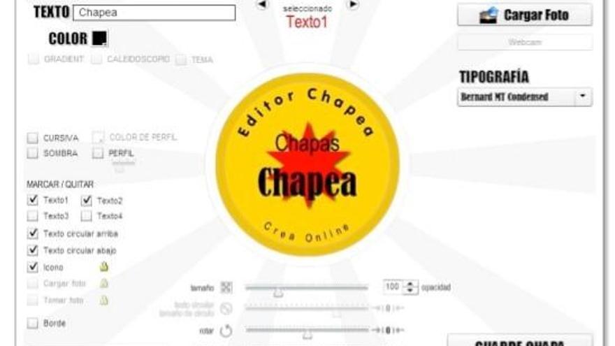 Chapea presenta su editor de chapas online diseñado para facilitar la  personalización de chapas en minutos - Información