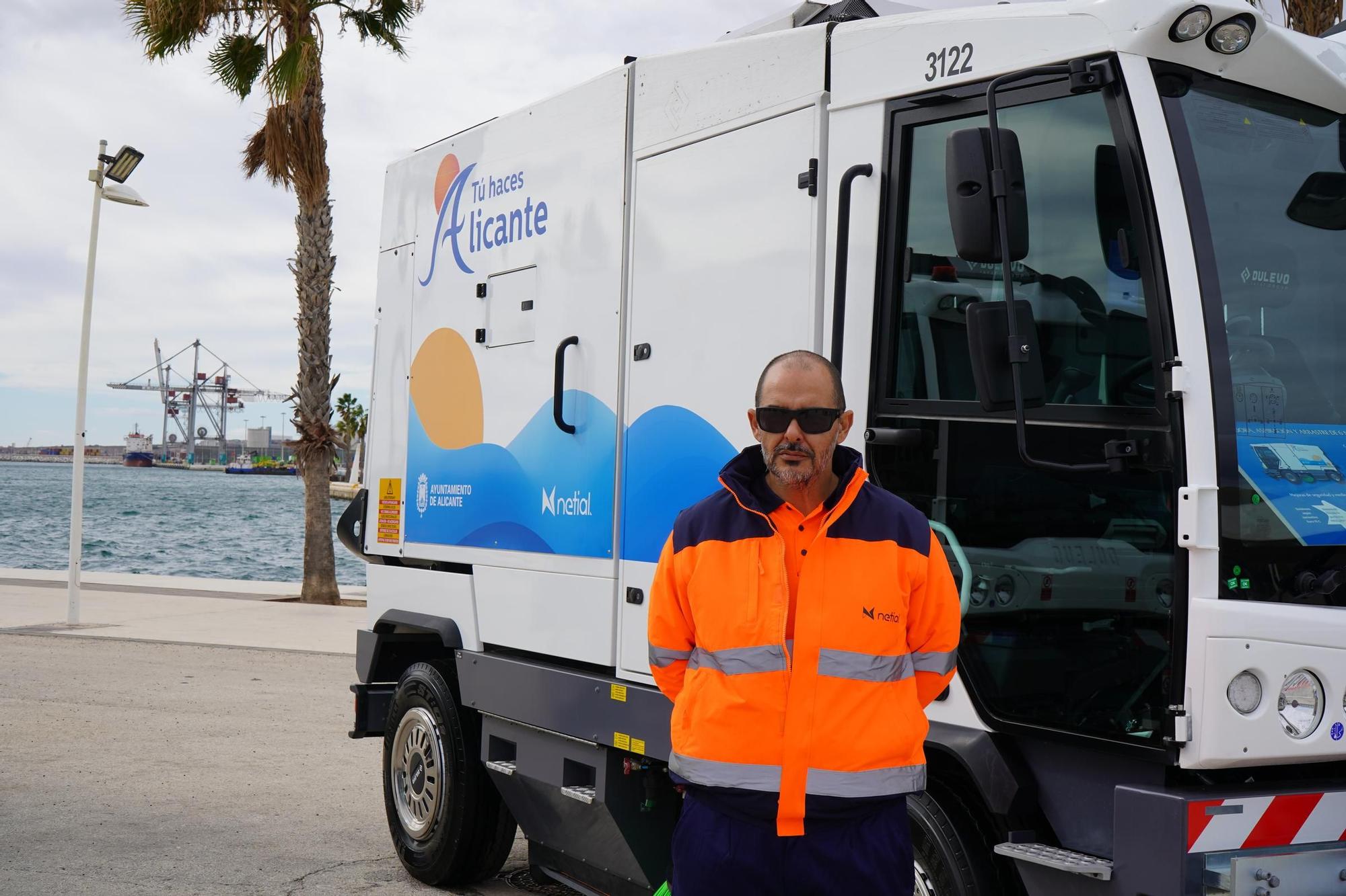 Presentación de la nueva flota de vehículos de limpieza de Netial y el Ayuntamiento de Alicante.