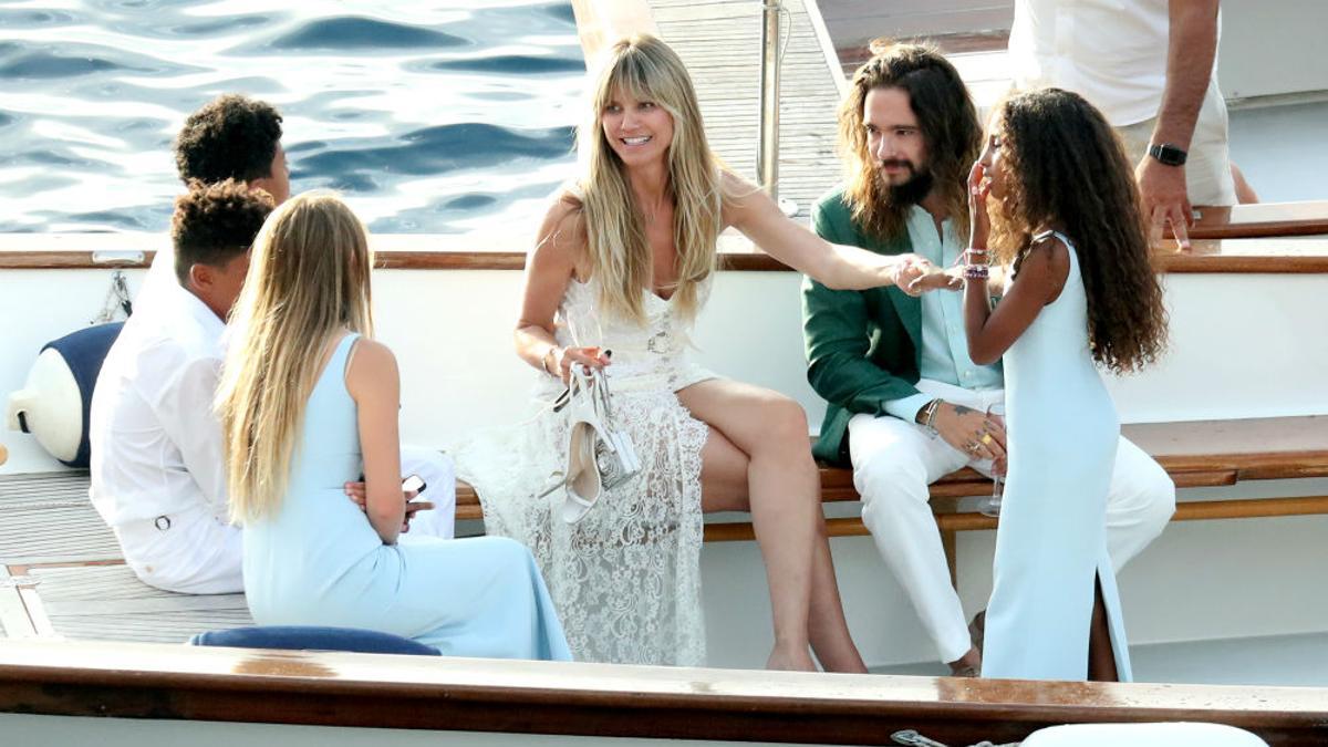 Heidi Klum y Tom Kaulitz en su fiesta preboda