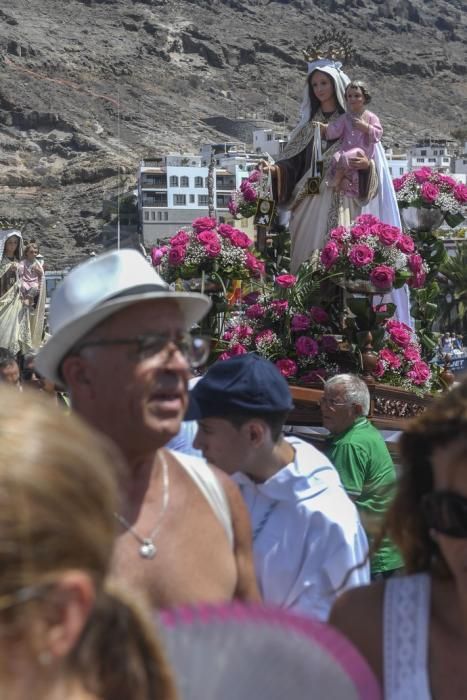 21-07-19 GRAN CANARIA. PUERTO DE ARGUINEGUIN-PUERTO DE MOGAN. MOGAN. Procesión marítima de la Virgen delCarmen desde el Puerto de en Arguineguín hasta el Puerto de Mogán.Fotos: Juan Castro  | 21/07/2019 | Fotógrafo: Juan Carlos Castro