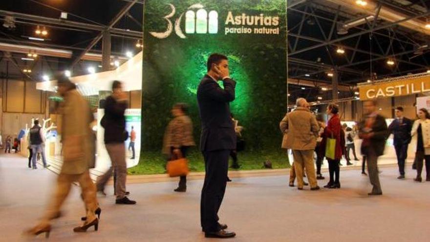 Expositor de Asturias en la feria madrileña el año pasado.