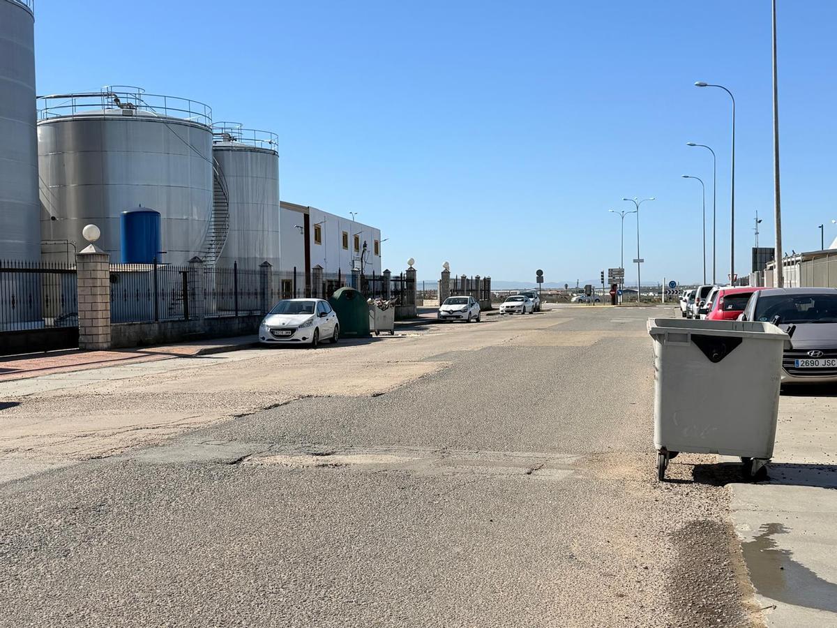 Calle Industria en la actualidad.