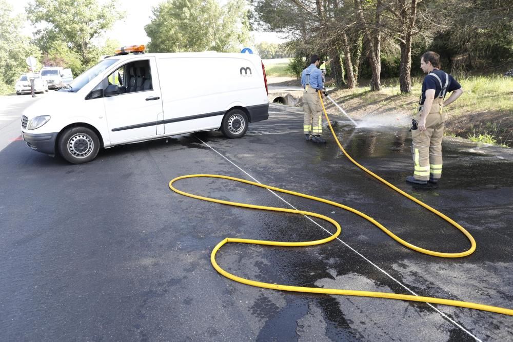 Accident de trànsit mortal a la C-65 a Girona