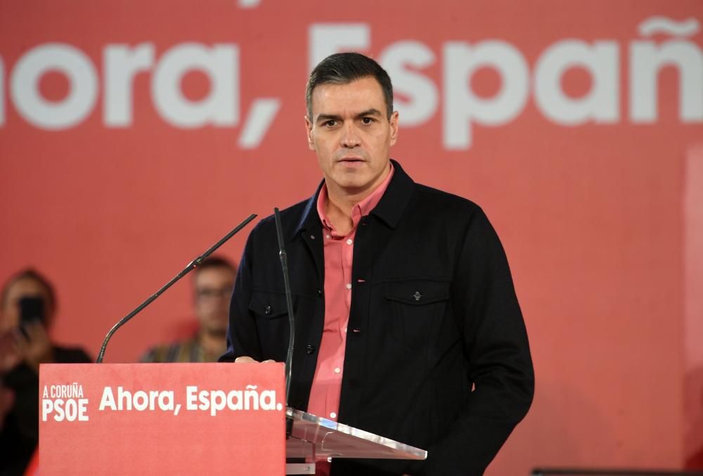 Mitín de Pedro Sánchez en A Coruña