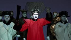 Irene Theorin en el papel de la princesa Turandot, el viernes en el Teatro Real de Madrid.