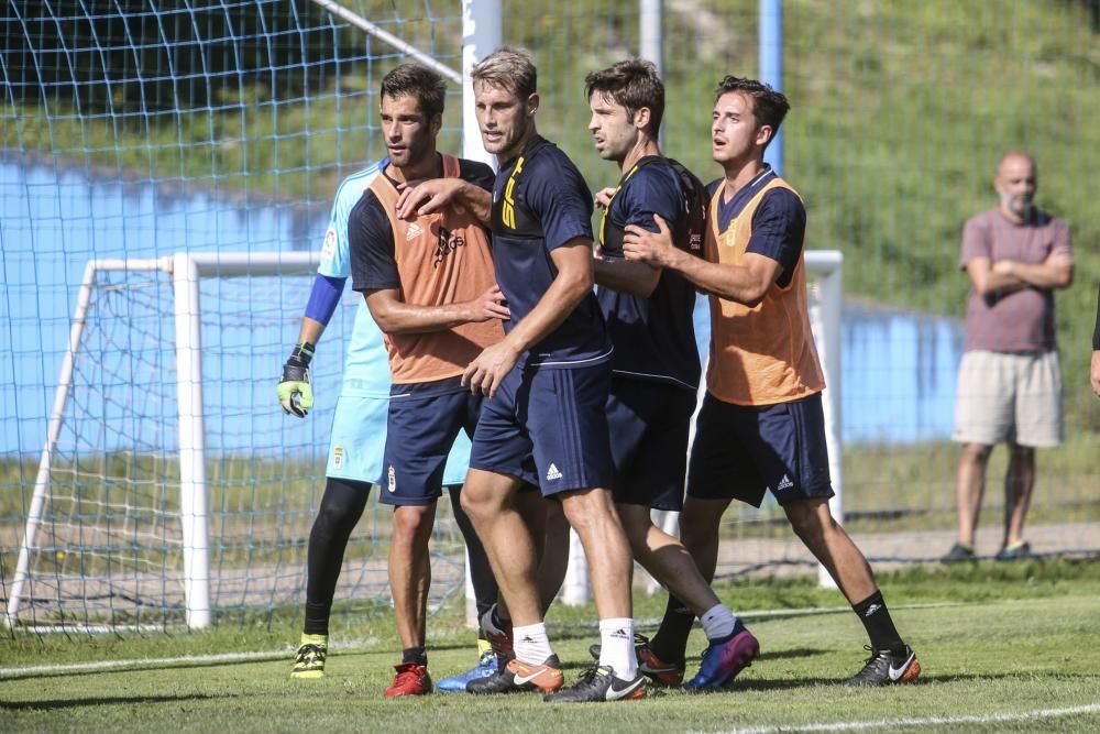 Primer entrenamiento del Real Oviedo