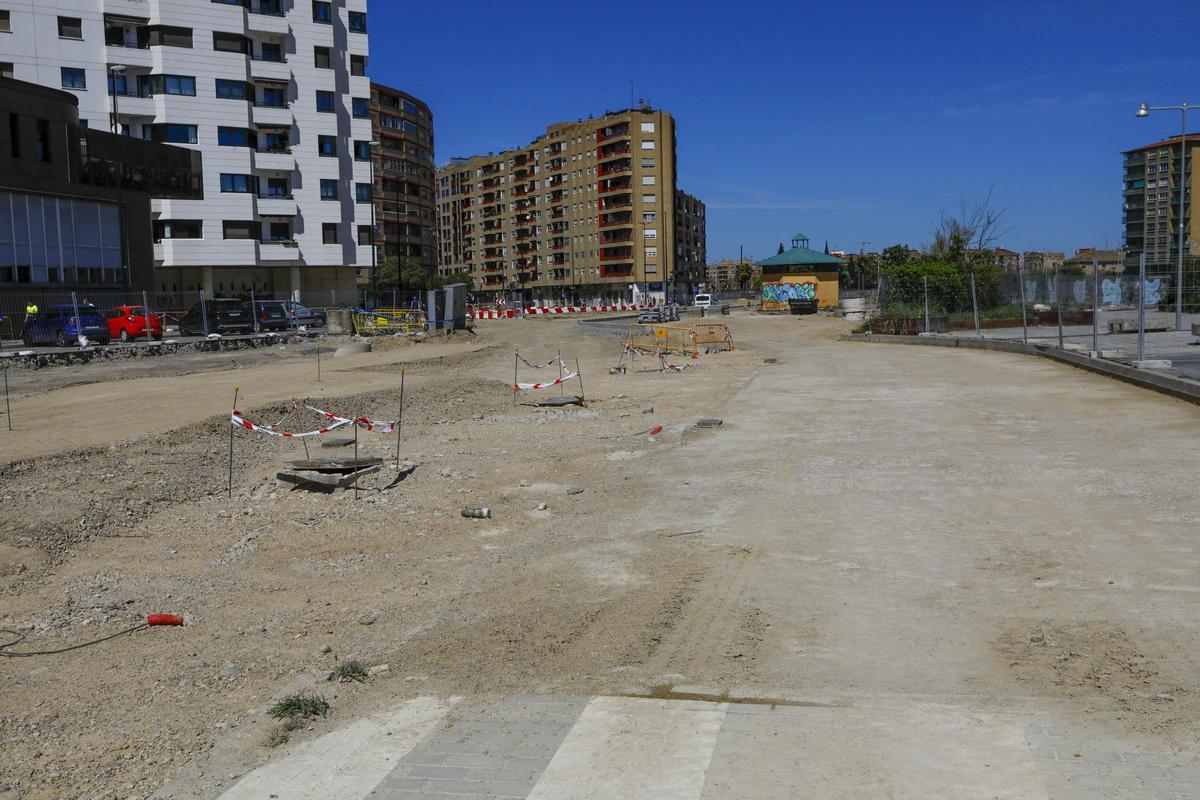 Estado de las obras en el Portillo.