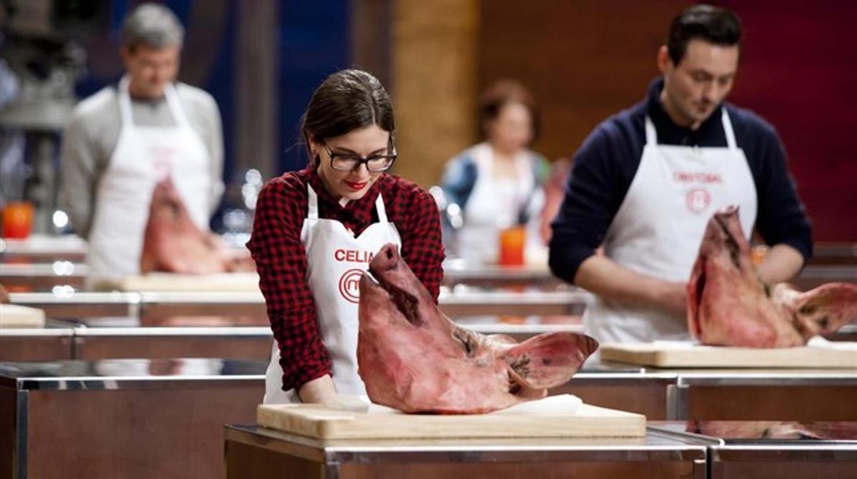 Un moment de la gravació del concurs de TVE ’Masterchef’. Un moment de la gravació del concurs de TVE ’Masterchef’.