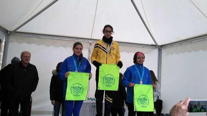 Ana Piñeiro, ganadora cadete del Gallego de Marcha.