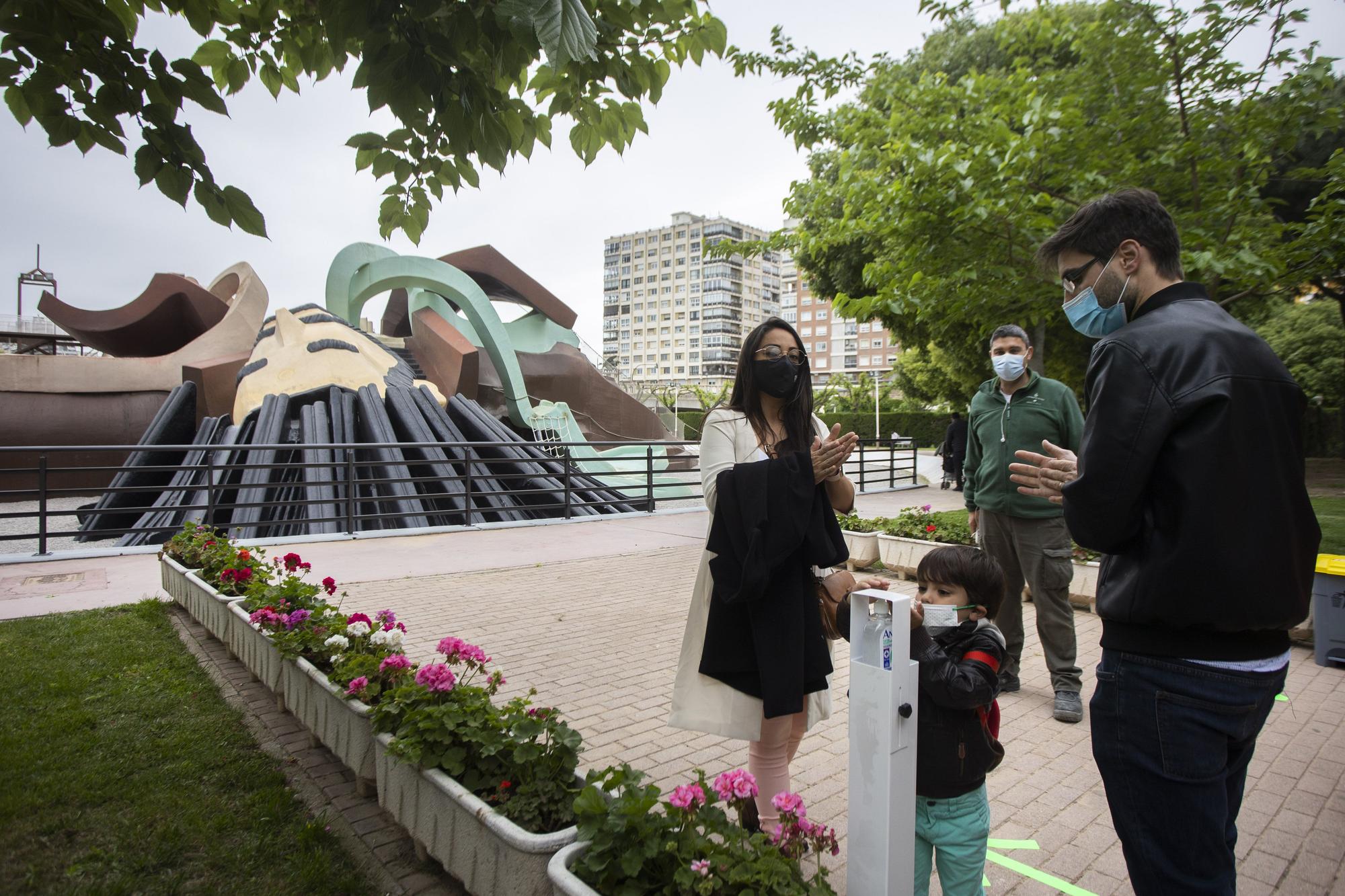 Así ha sido el cierre del parque Gulliver por la alergia de la nueva pintura