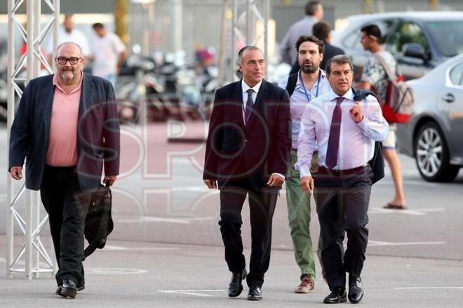 Llegada candidatos al Camp Nou